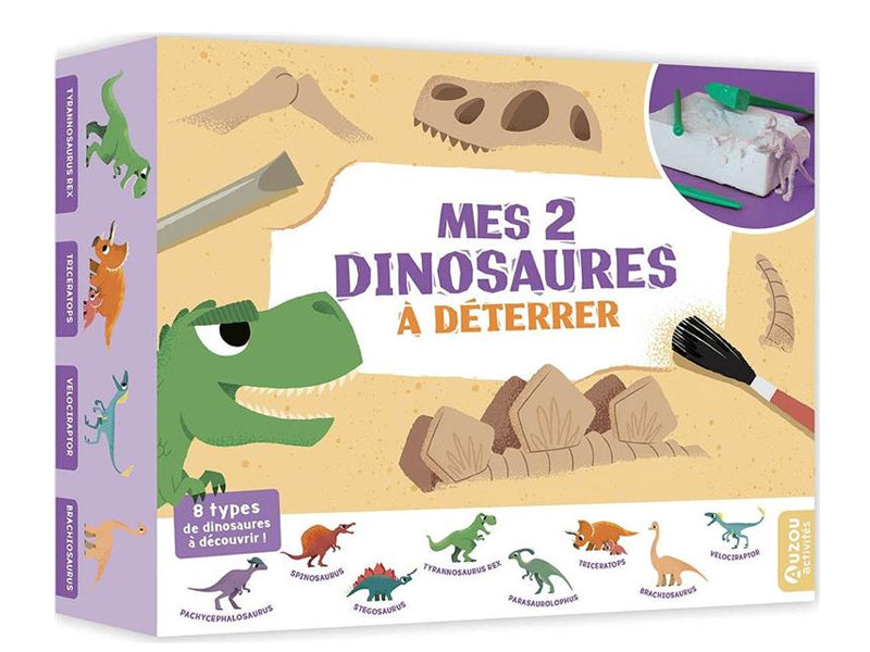 Achat Mes 2 dinosaures à déterrer - Auzou