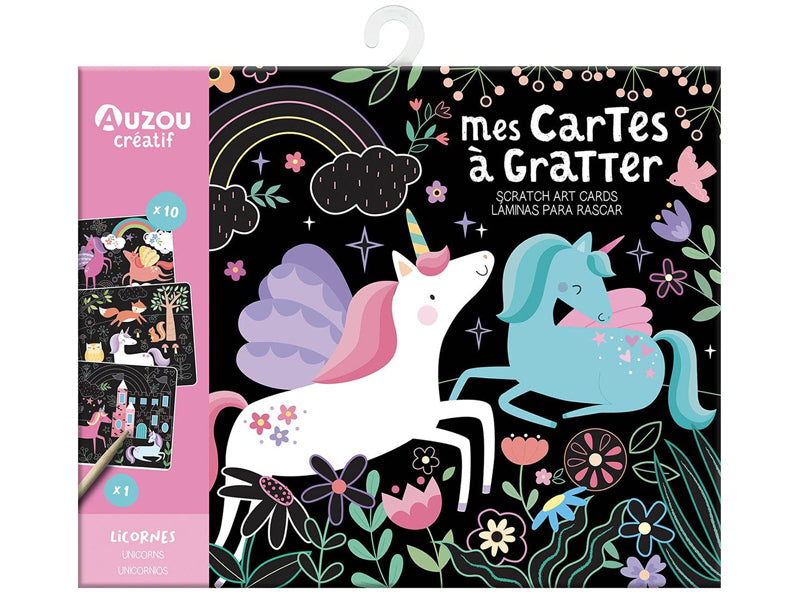Achat Mes cartes à gratter licornes - Auzou