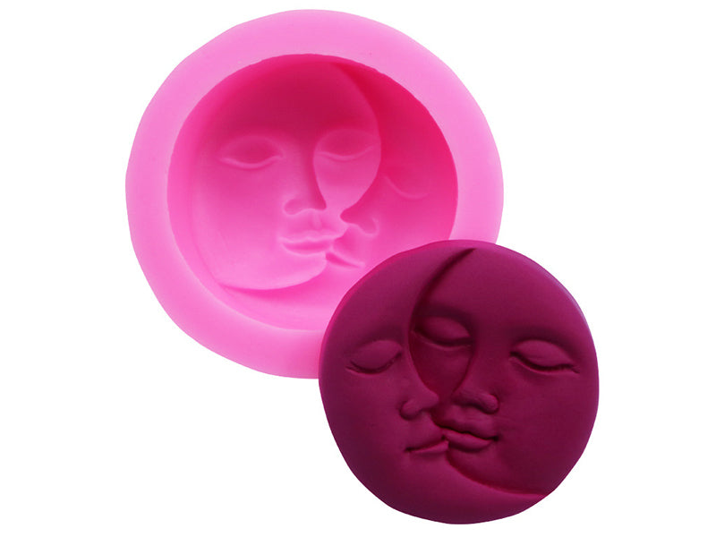 Achat Moule en silicone - Cosmic - Décor lune et soleil
