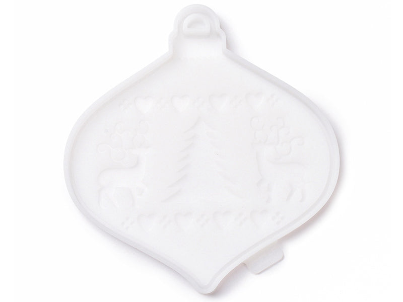 Achat Moule en silicone - Boule de Noël - Rennes et sapin