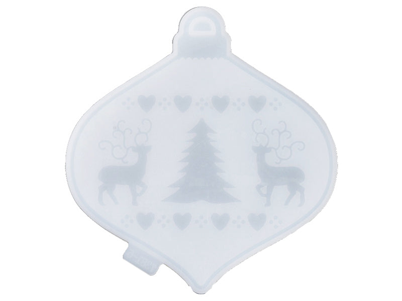 achat Moule en silicone - Boule de Noël - Rennes et sapin