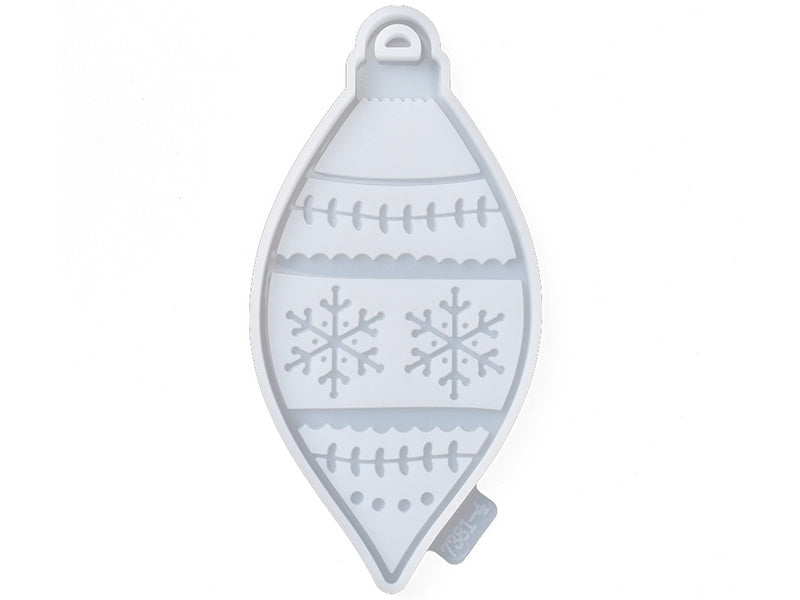 Achat Moule en silicone - Boule de Noël longue - Flocons