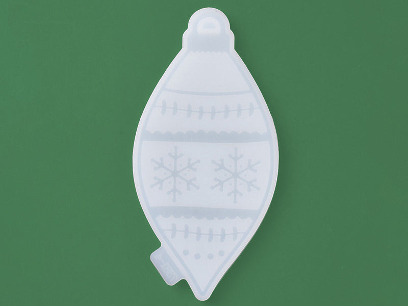 achat Moule en silicone - Boule de Noël longue - Flocons