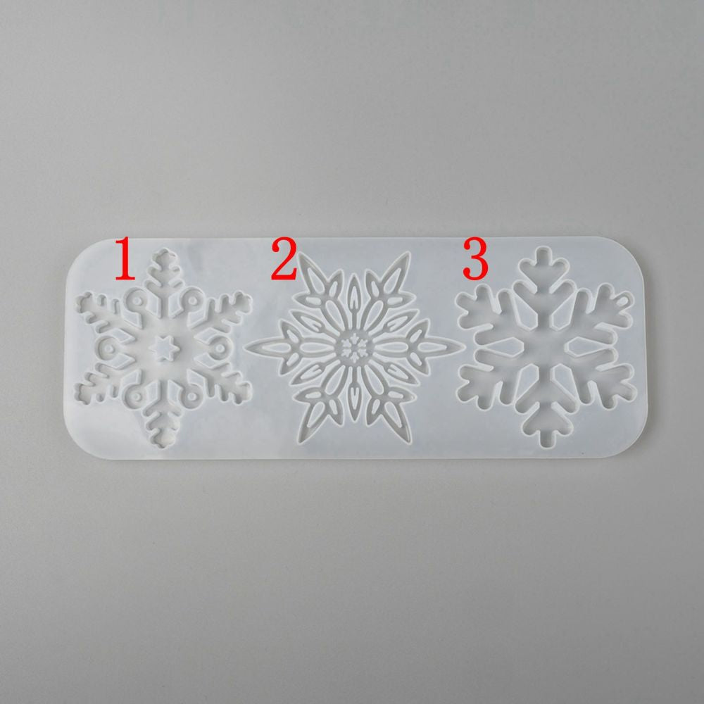 achat Moule en silicone - 3 flocons de neige