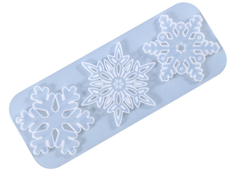 Achat Moule en silicone - 3 flocons de neige