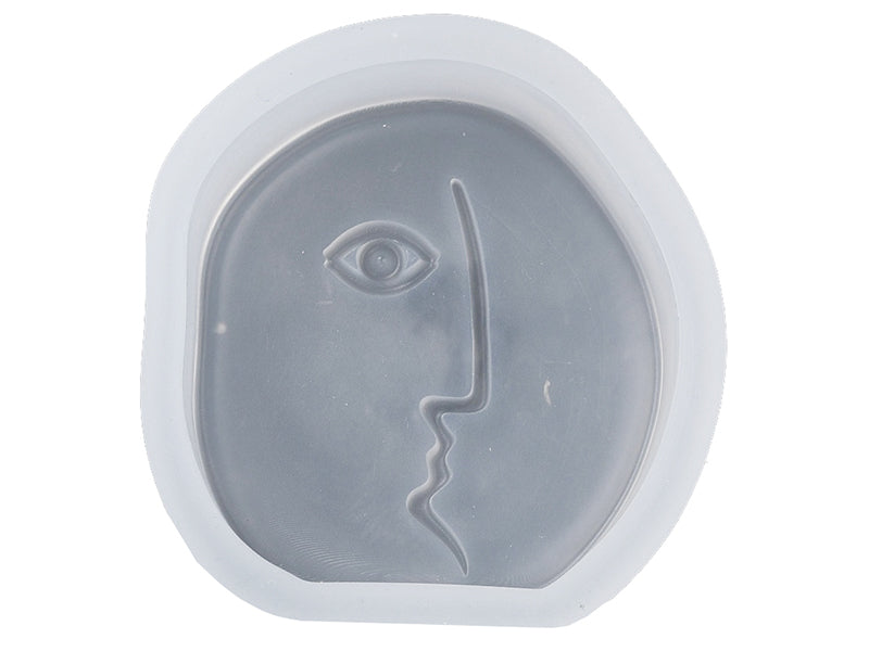 Achat Moule en silicone - Visage rond abstrait
