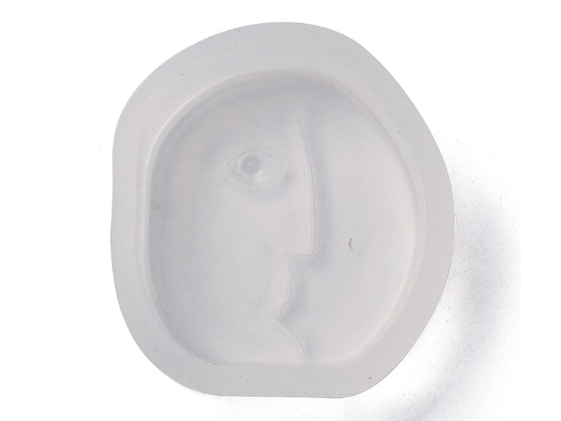 achat Moule en silicone - Visage rond abstrait