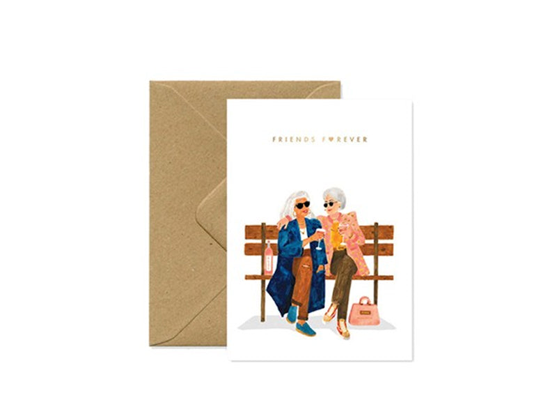 Achat Carte Gold Friends Forever - 10,5 x 14,8 cm - ATWS