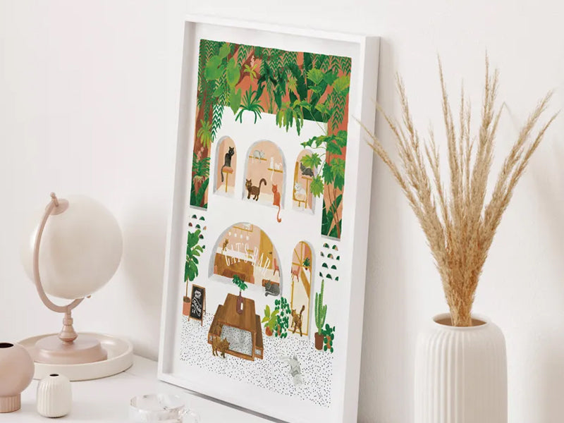 Achat Affiche Cat's Bar - 18 x 24 cm - ATWS