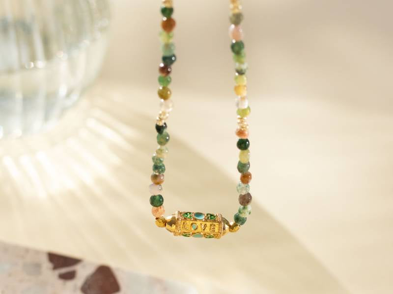 achat Kit DIY Bijouterie - Mon collier en pierres naturelles d'Agate Indienne