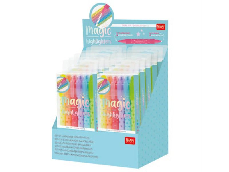 achat 6 surligneurs Magiques effaçables - Legami