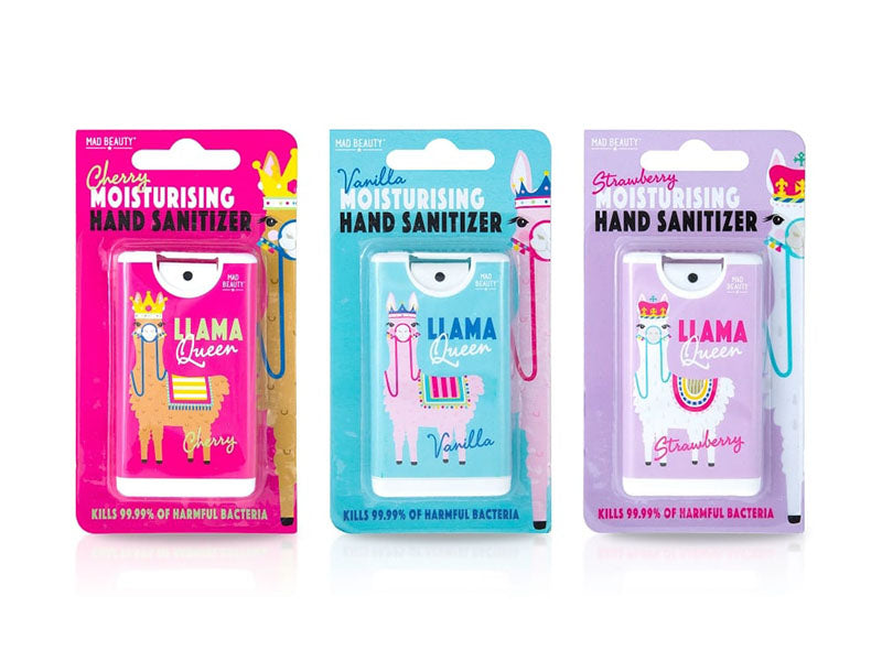 Achat Spray désinfectant hydratant pour les mains lama queen - Parfum fraise