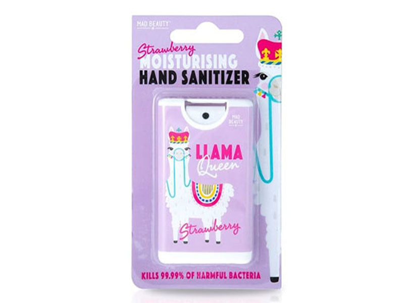 Achat Spray désinfectant hydratant pour les mains lama queen - Parfum fraise