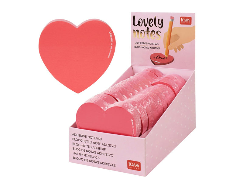 Achat Bloc-notes adhésif Cœur rose - Legami