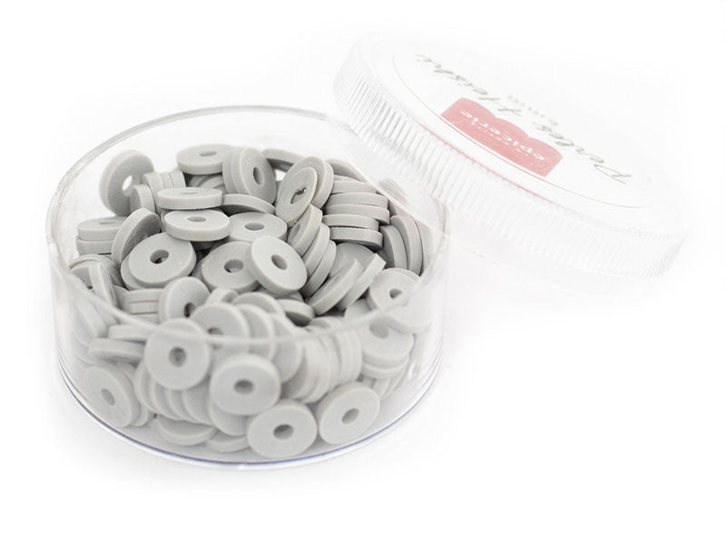 Achat Boite de perles rondelles heishi 6 mm - Gris