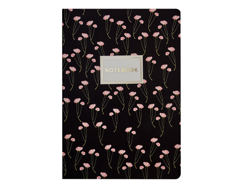Achat Cahier coquelicots roses A5 - BV By Bruno Visconti
