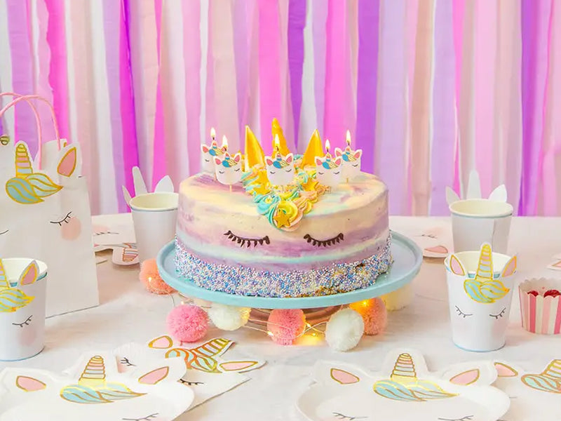 achat 5 petites bougies d'anniversaire Licorne