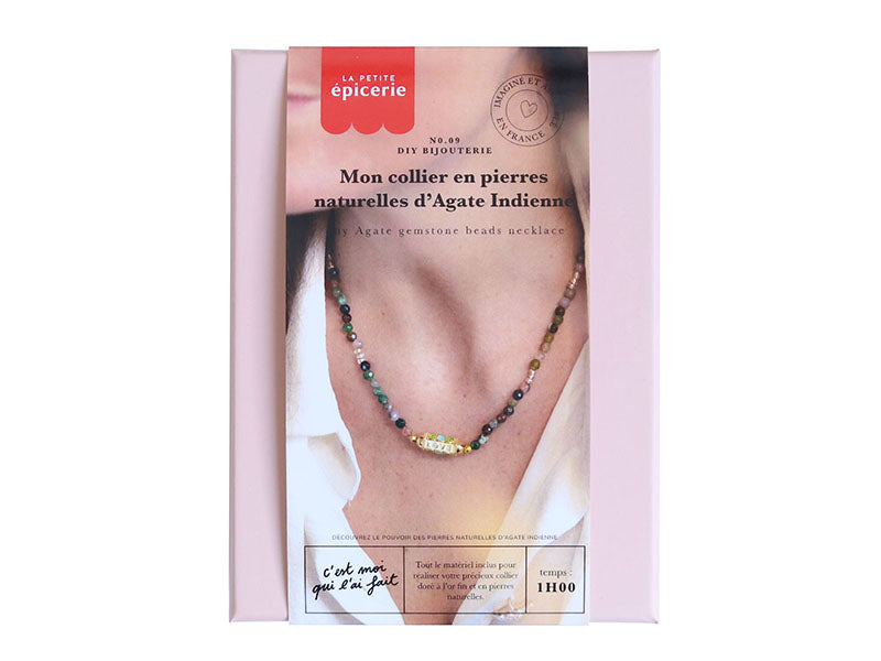 Achat Kit DIY Bijouterie - Mon collier en pierres naturelles d'Agate Indienne