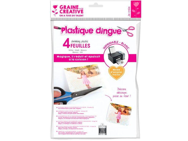 Achat 4 feuilles de plastique fou / plastique dingue - tranparent