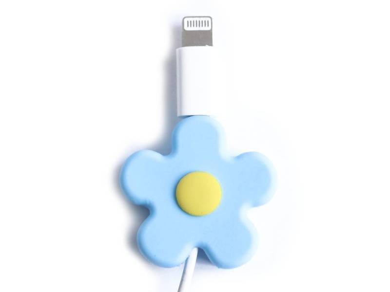 Achat Protège-câble - Fleur bleue et jaune
