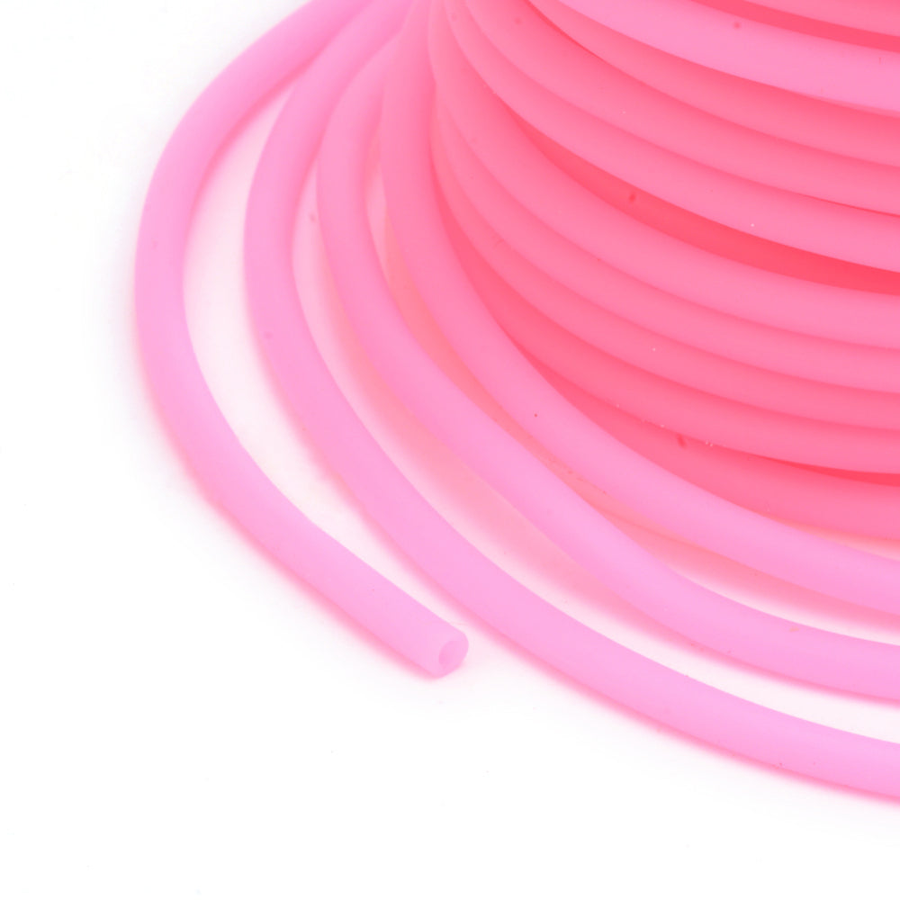 Achat 1 m de fil scoubidou en caoutchouc - rose Bubblegum