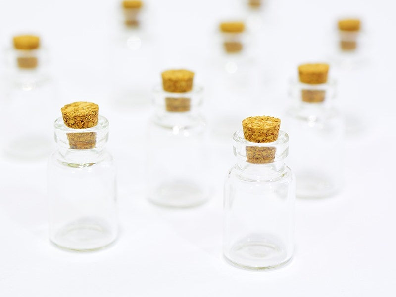 Achat 10 fioles en verre 2,6 cm