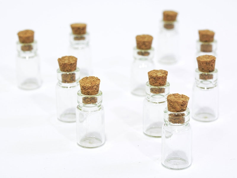 Achat 10 fioles en verre 2,3 cm