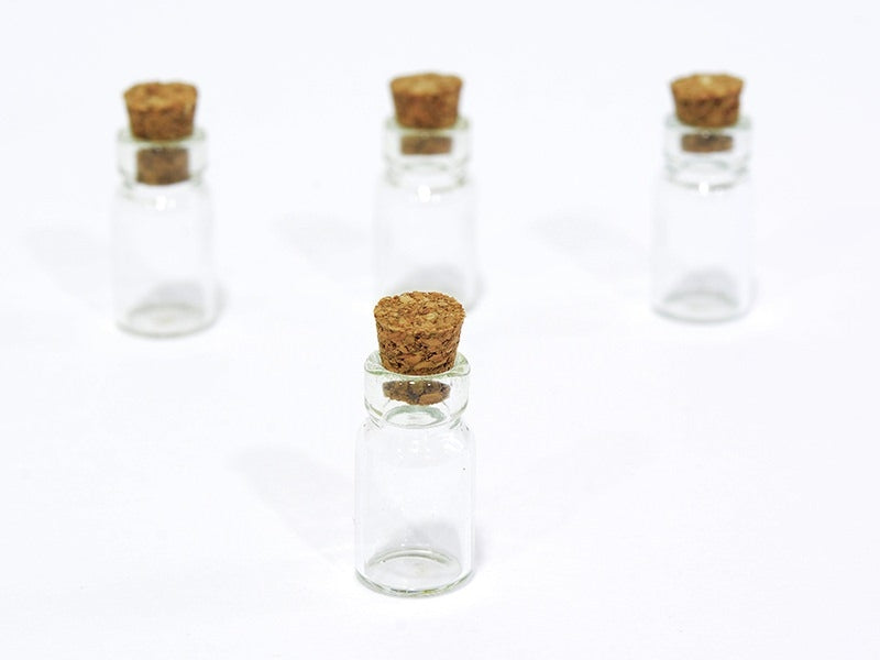 achat 10 fioles en verre 2,3 cm