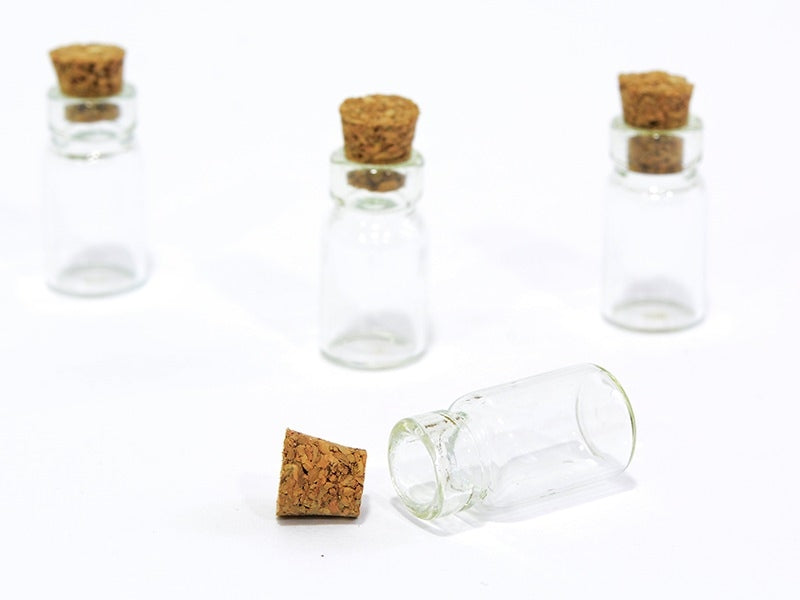 achat 10 fioles en verre 2,3 cm