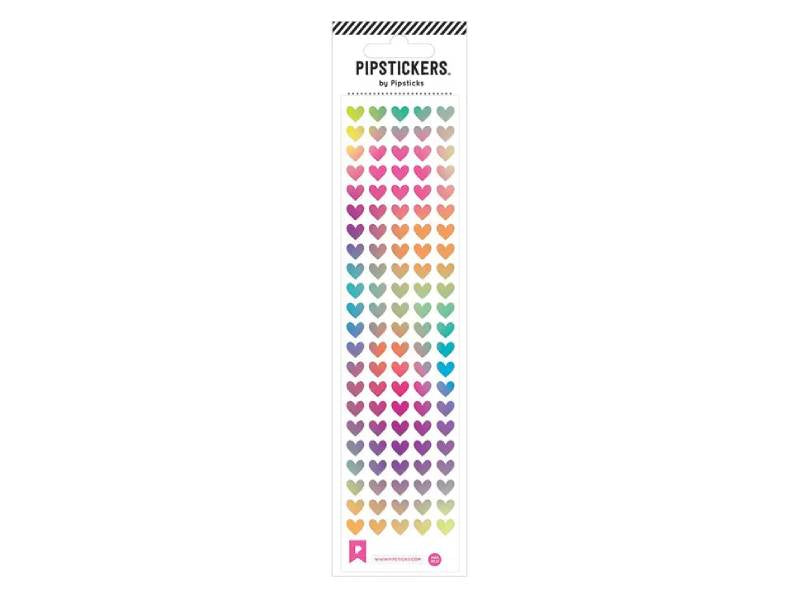 Achat Stickers mini coeurs colorés - Pipsticks