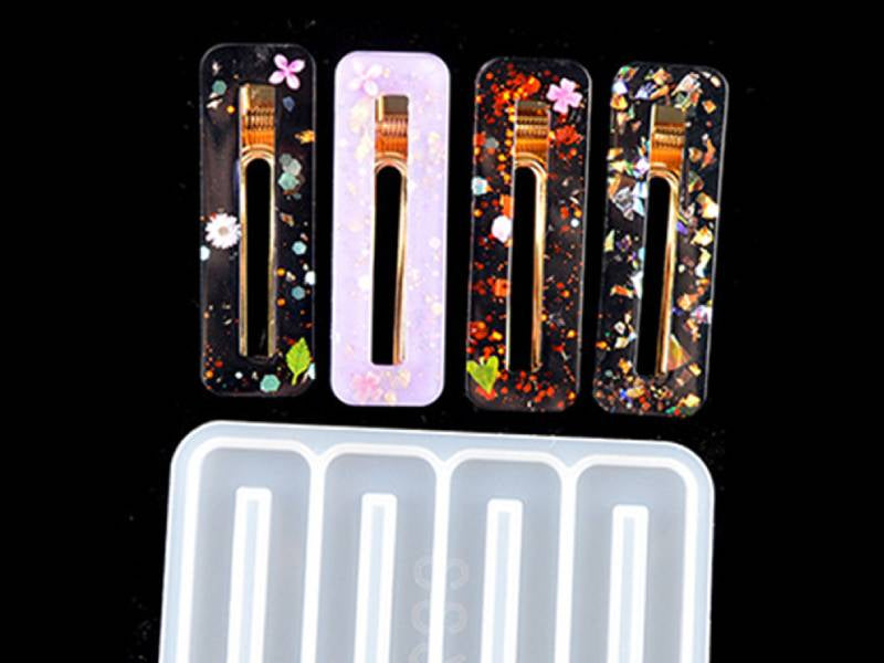 achat Moule en silicone - Barrettes à cheveux rectangulaires