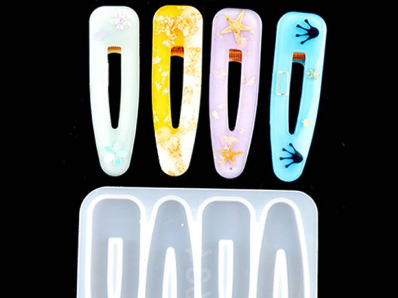 Achat Moule en silicone - Barrettes à cheveux triangulaires