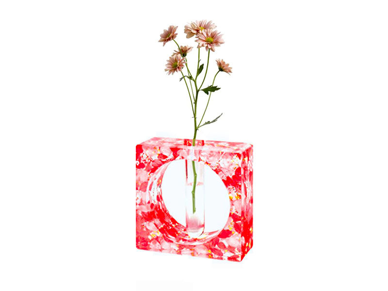 achat Moule en silicone - Vase soliflore carré - 13,8 cm
