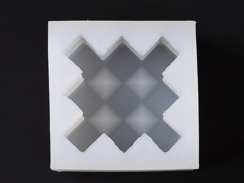 achat Moule en silicone - Bougie cube à facettes - 7,2 cm