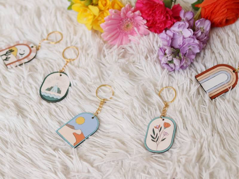 Achat Kit porte-clés en bois - Flowers - Édition limitée
