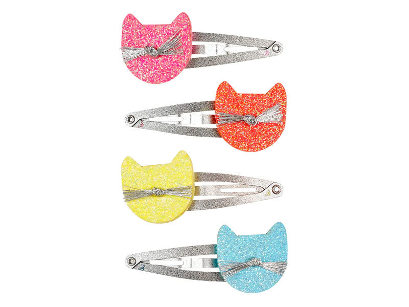 Achat Lot de 4 barrettes Katia - Chat à paillettes