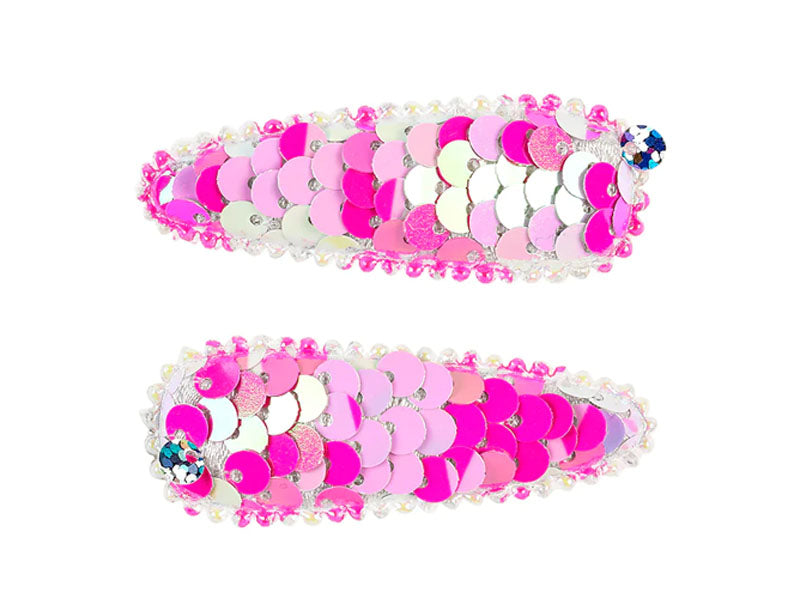 Achat Lot de 2 Barrettes Ronya - Sequins roses
