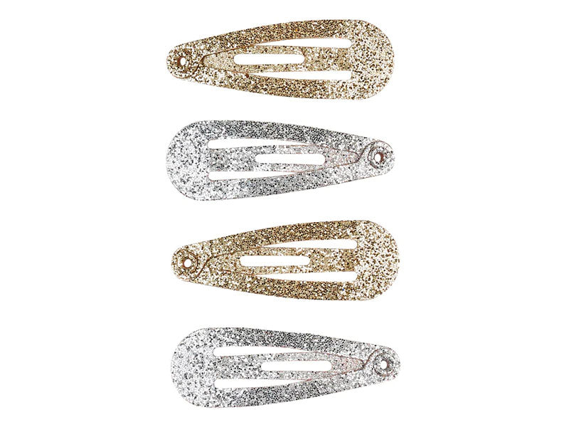 Achat Lot de 4 barrettes Irène - Argenté et doré