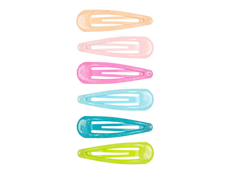 Achat Lot de 6 Barrettes Kiki - Multicolore à paillettes