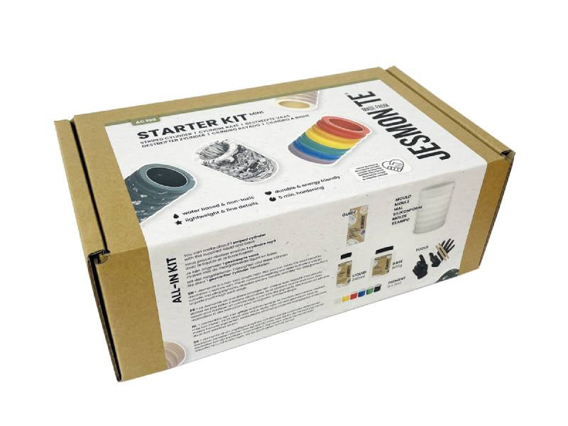 Achat Kit Jesmonite AC100 - Pot cylindrique rayé