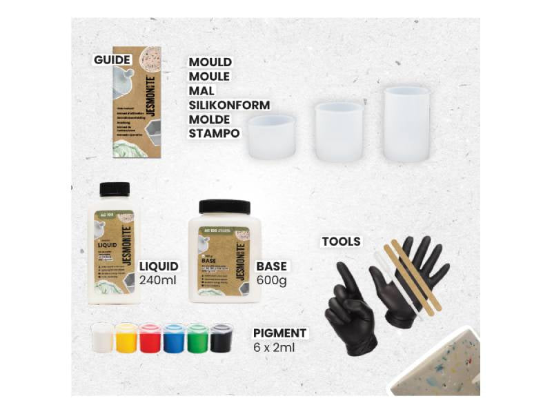 achat Kit Jesmonite AC100 - Trois bougeoirs