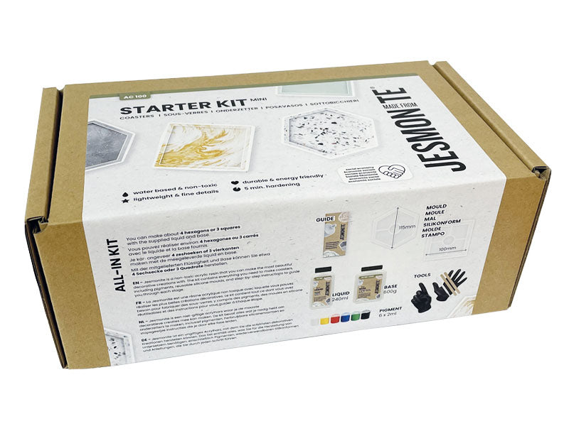 Achat Kit Jesmonite AC100 - Dessous de verre hexagonal