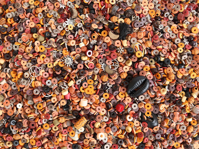 Achat Mélange de perles heishi et de breloques - Petra