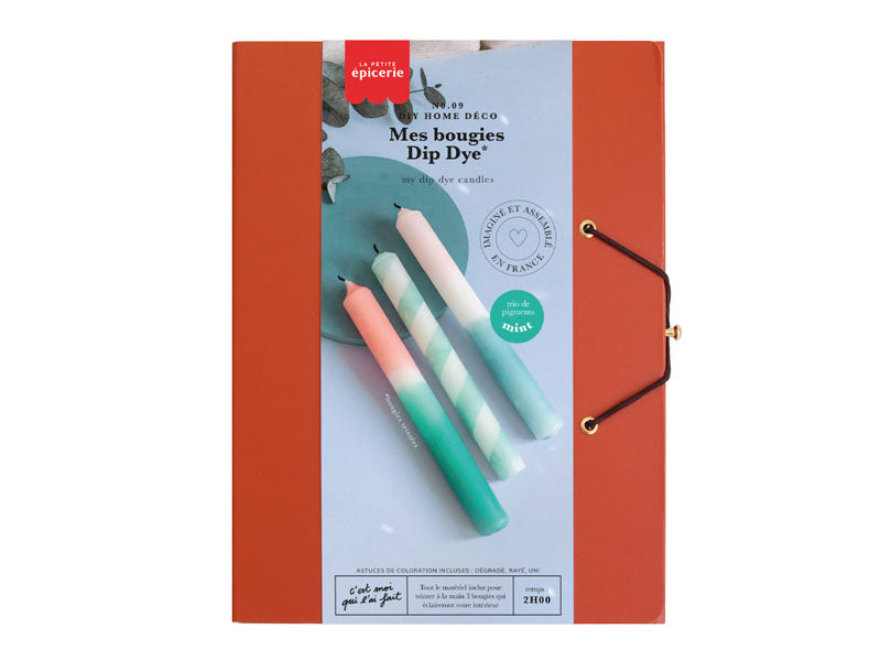 Achat Kit DIY Home Déco - Mes bougies Dip Dye - Mint