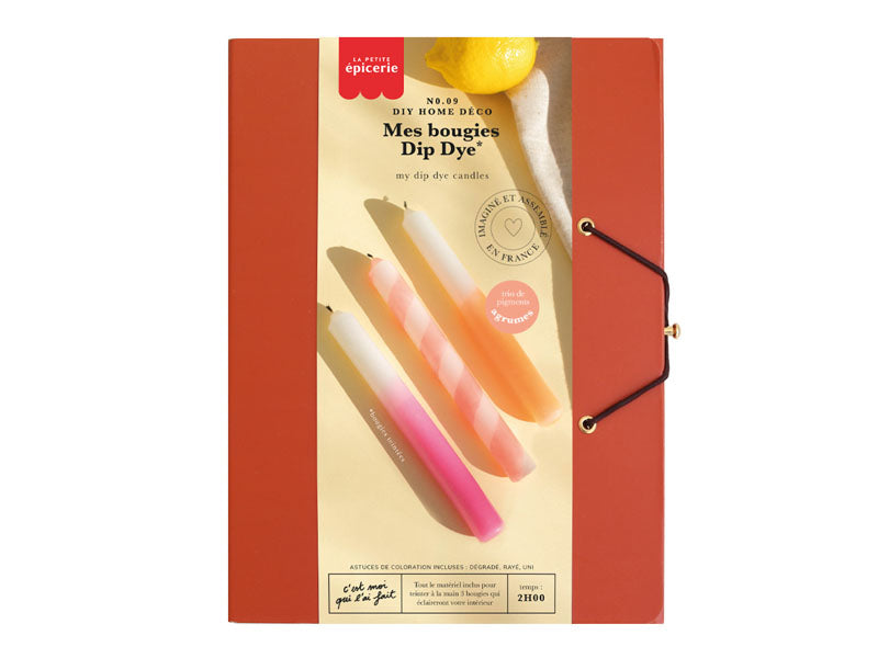Achat Kit DIY Home Déco - Mes bougies Dip Dye - Agrumes
