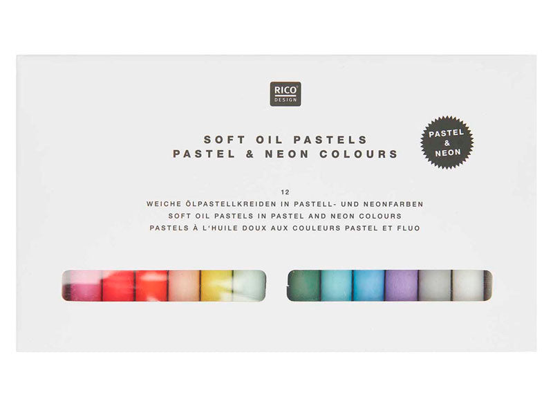 Achat 12 pastels à l'huile - Pastel et Néon