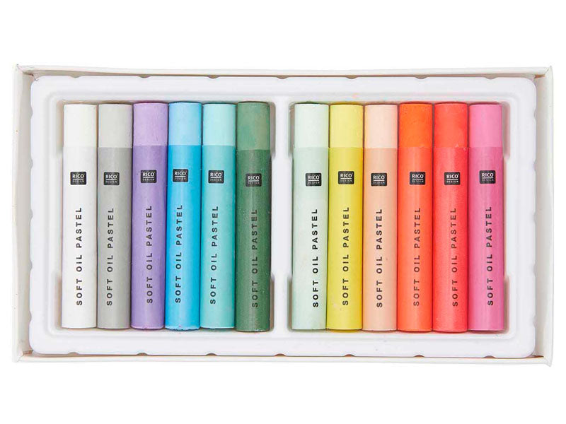 achat 12 pastels à l'huile - Pastel et Néon