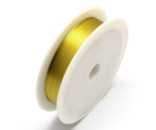 HZLXF1 Chaîne de Perles de Boule d'acier Inoxydable de Ton Or avec Pendentif for la Fabrication de Bijoux de Bricolage (Color : Gold Color, Size : 5m