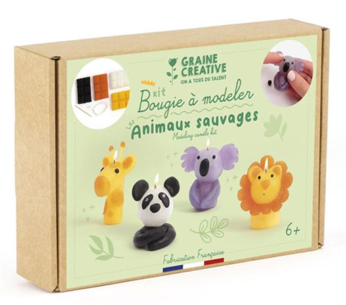 Achat Kit DIY bougies à modeler animaux sauvages