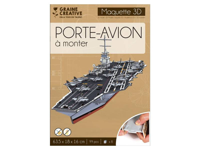 Achat Puzzle maquette - Porte-avions - Graine Créative